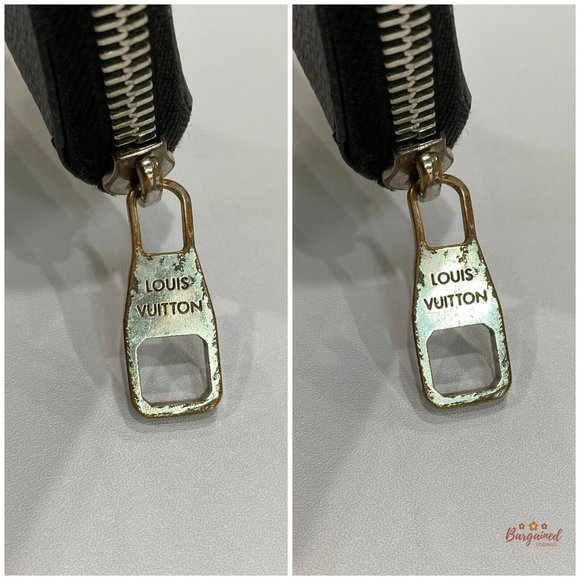 Authentic Louis Vuitton Damier Graphite Canvas Zip-Around Vertical Wallet CA4115 - Picture 2 of 12